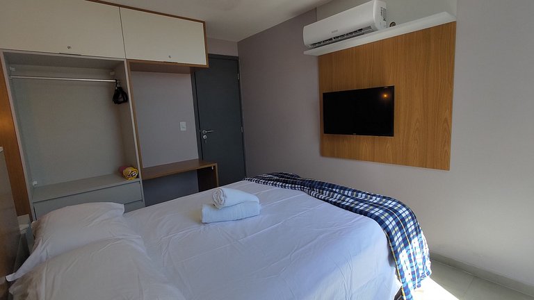 Flat de 1 quarto a 50m das Piscinas Naturais!
