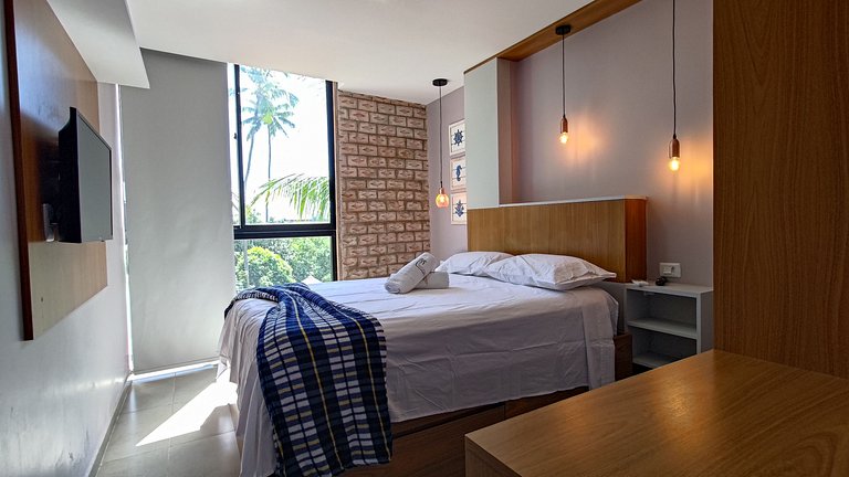 Flat de 1 quarto a 50m das Piscinas Naturais!