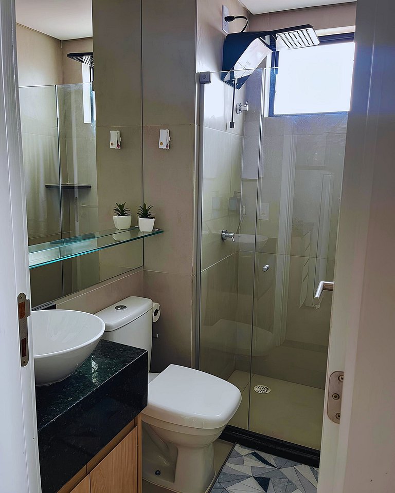 Flat de 1 quarto a 100m das piscinas naturais!