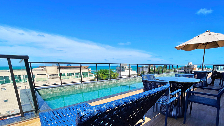 Flat de 1 quarto a 100m das piscinas naturais!