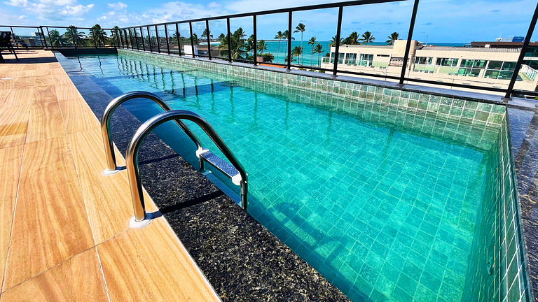 Flat de 1 quarto a 100m das piscinas naturais!