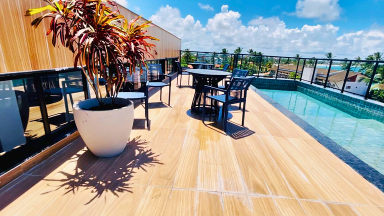 Flat de 1 quarto a 100m das piscinas naturais!