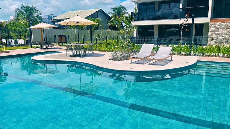 Pé na Areia com o Cais Eco Residência