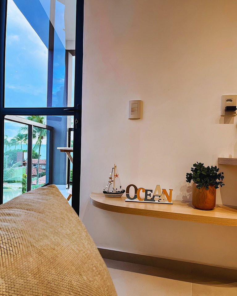 Flat de 1 quarto a 100m das piscinas naturais!